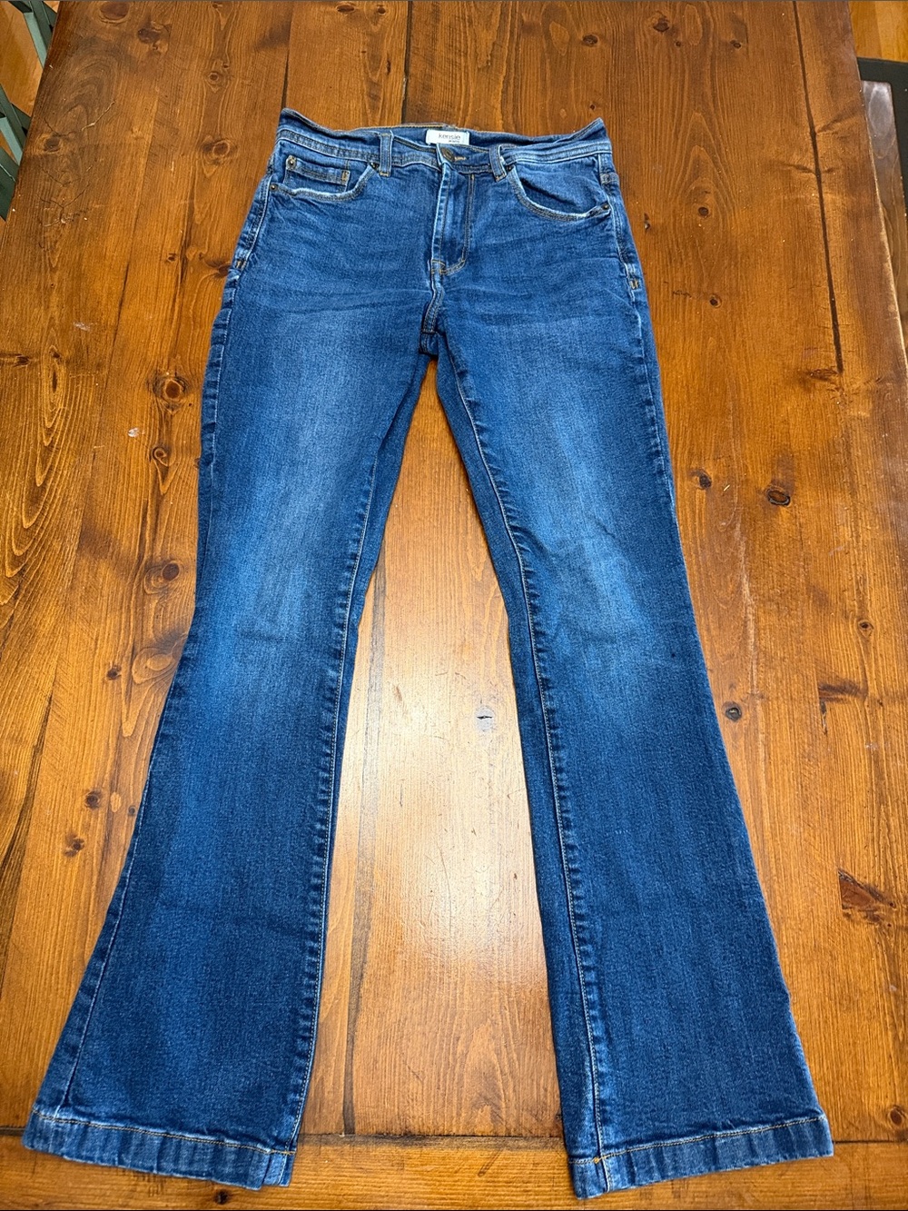 Kensie Women's Blue Flare Jeans